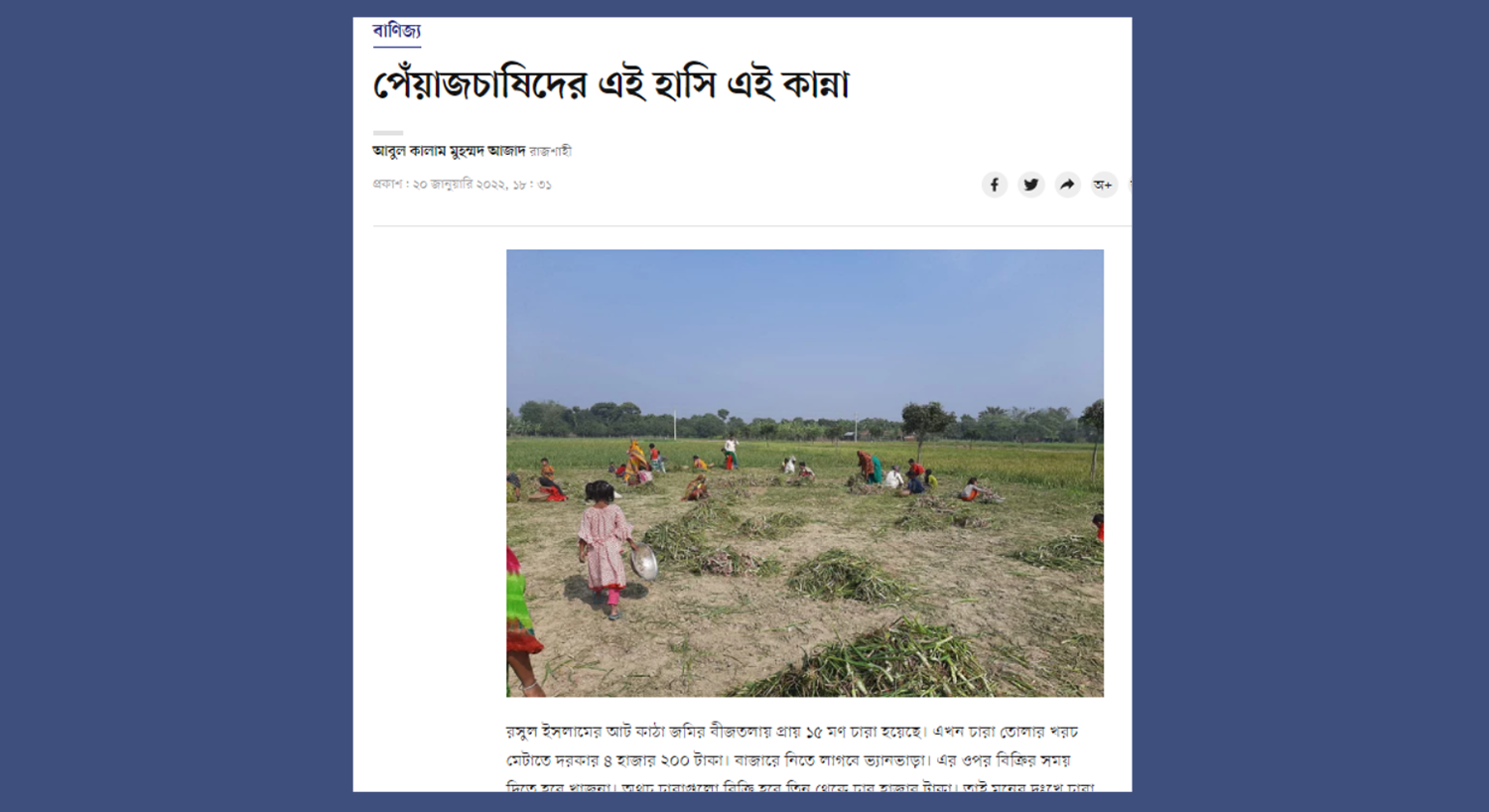 The Sad Reality of Bangladeshi Farming