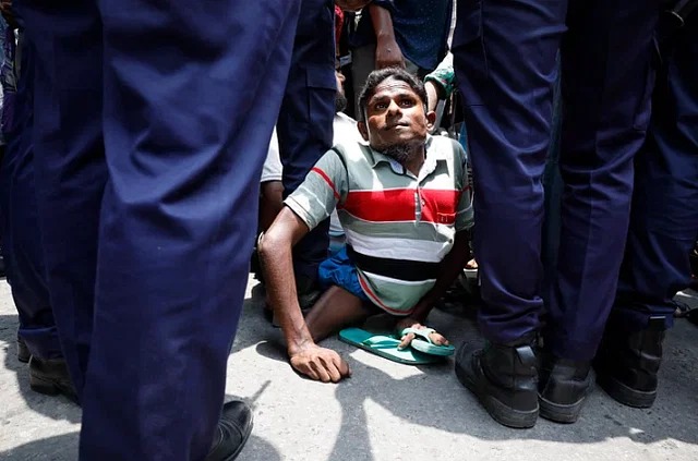 Bangladesh police is torturing a disabled person for demanding rights