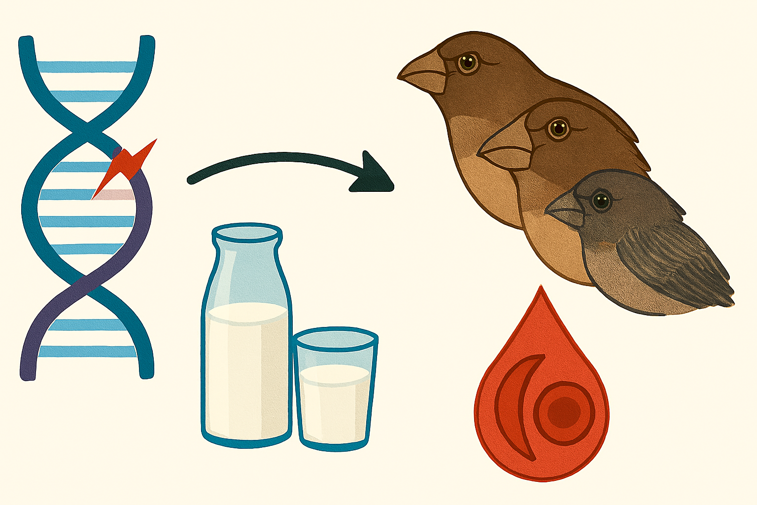 Evolution occurs through mutation
