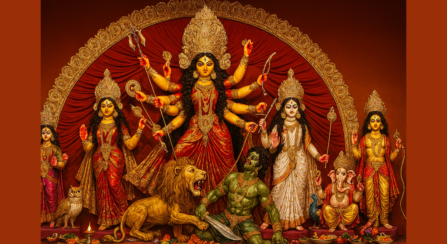 Durga vs Mahishasura
