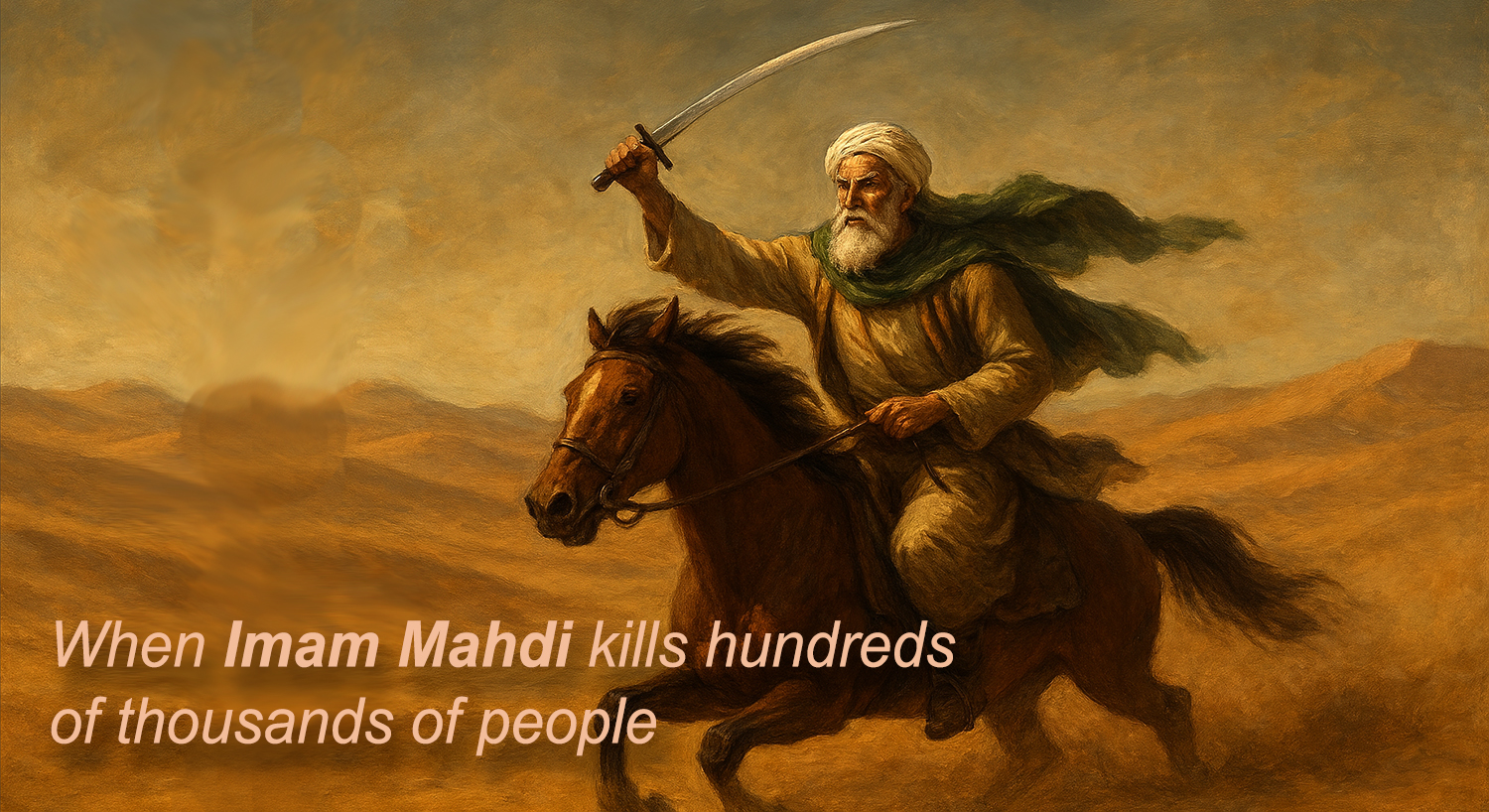 When Imam Mahdi kills hundreds of thousands of people
