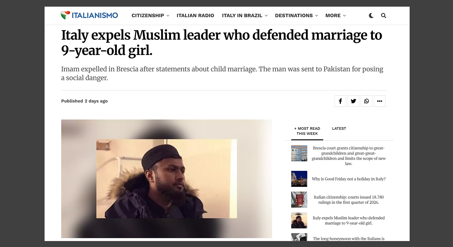 Islam permits child sex