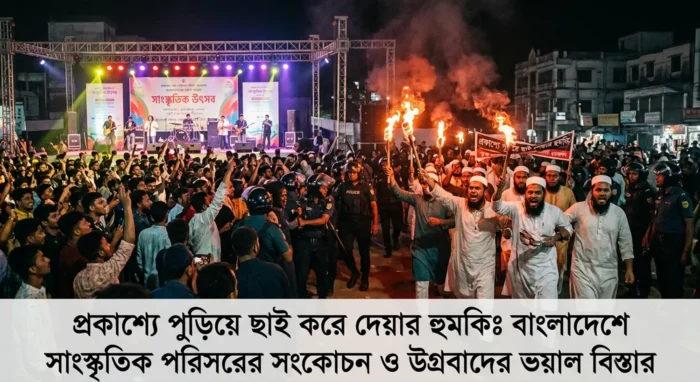 Threats of being burned to ashes in public: The shrinking of Bangladesh’s cultural sphere and the frightening spread of extremism