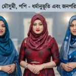নায়িকা শাবানা, মৌসুমী, পপি – ধর্মানুভূতি এবং জনপরিসরের রাজনীতি