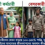 সরকারী কর্মচারীদের বেতন বাড়ছে ১০০-১৪২% পর্যন্ত, দুর্নীতি কমবে? বেসরকারীদের মানবেতর জীবনযাপনের অবসান কীভাবে হবে?